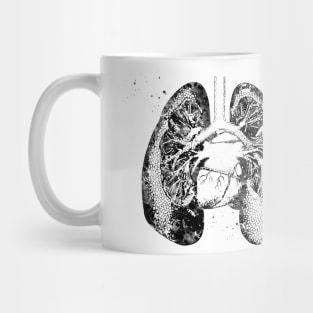 Lungs and Heart Mug